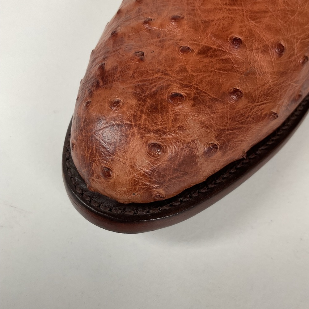 Lucchese 2000 Full Quill Ostrich Cowboy Boots | Barnwood | Exotic | Men’s 11 D - Picture 11 of 16